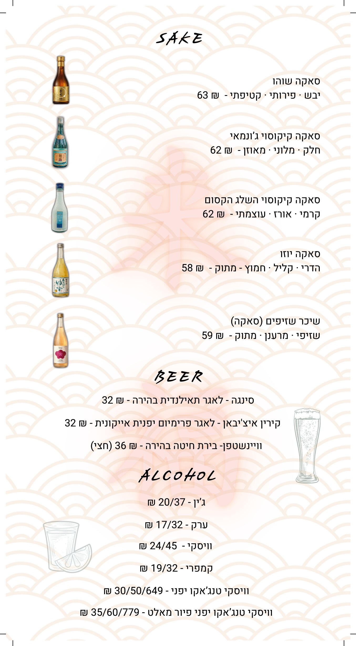 תפריט אלכוהול 2